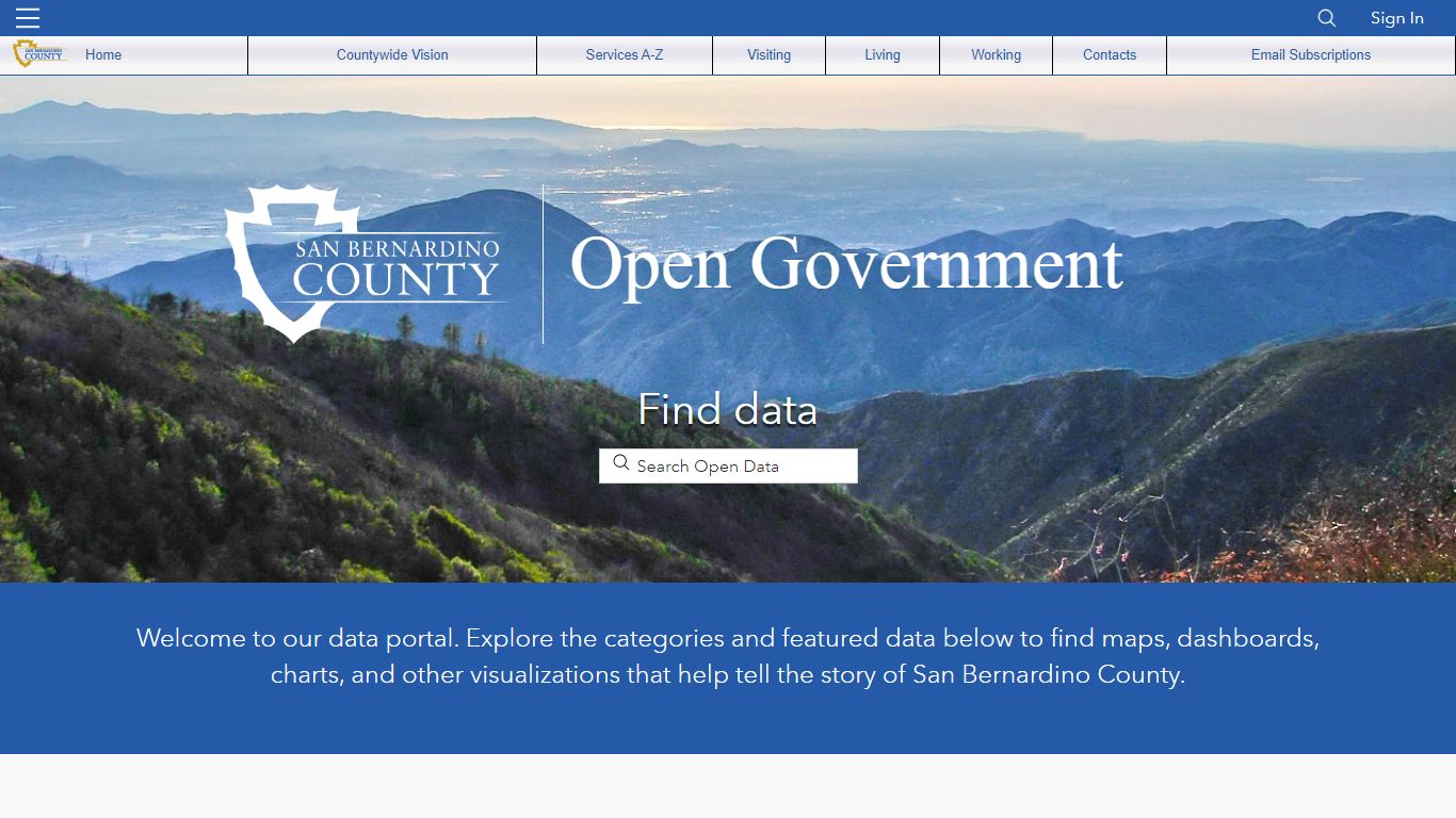 San Bernardino County Open Data